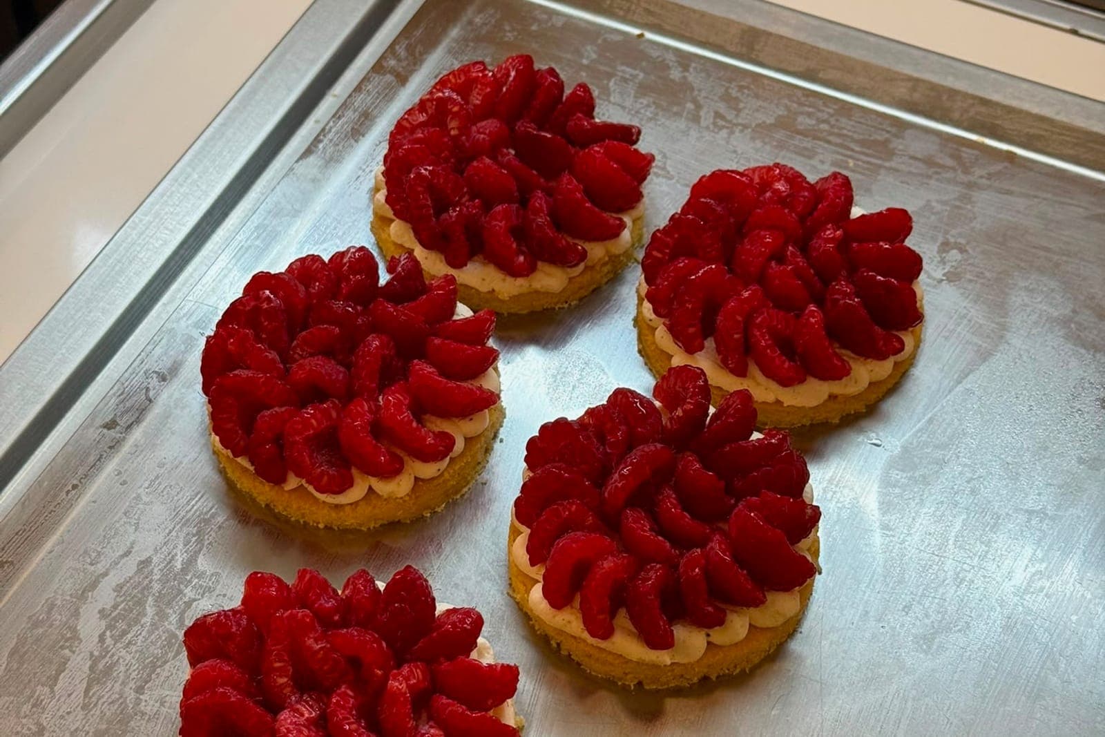 Tartelettes réalisées sur place